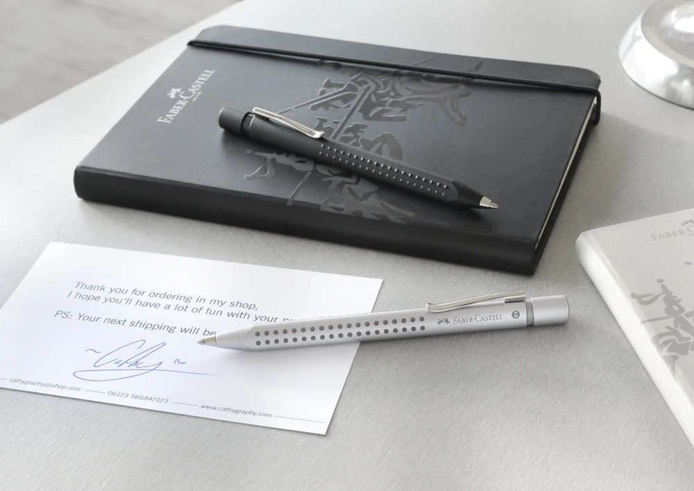 Automatinis tušinukas Faber-Castell GRIP 2011, 0,7mm, juodos matinės spalvos korpusas