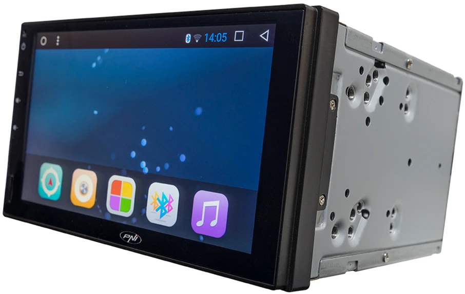 Automobilinė garso sistema PNI A8020 HD su GPS, Android, Bluetooth, Wifi, 2 DIN montavimas be optinio įrenginio