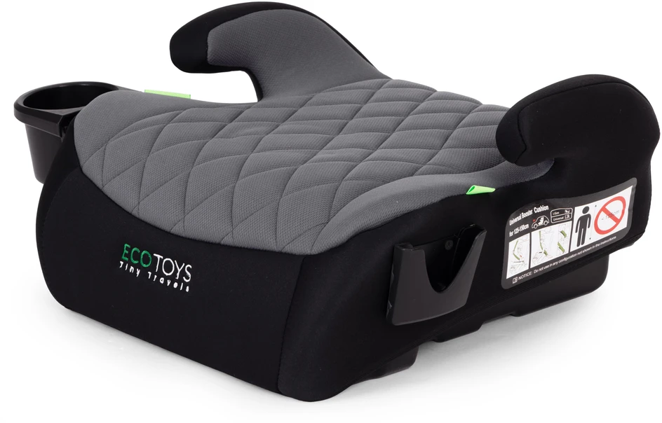 Automobilinė kėdutė-paaukštinimas vaikams i-SIZE, ūgiui 125-150 cm, su puodelio laikikliu ECOTOYS