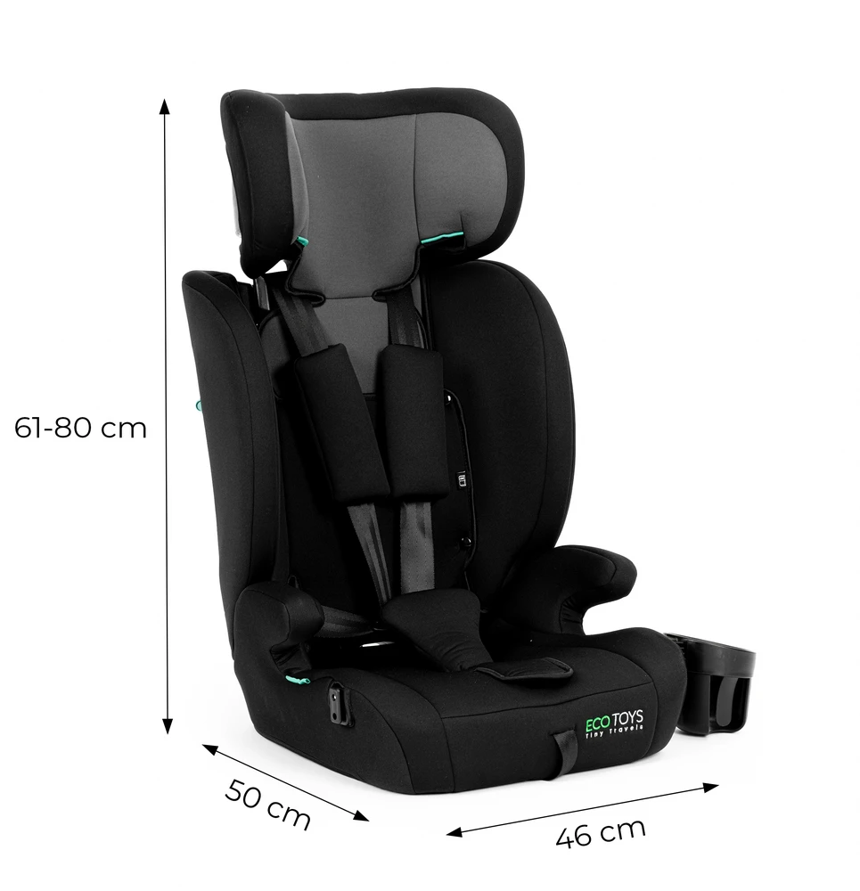 Automobilinė kėdutė vaikams 76–150 cm ūgio R129 su puodelio laikikliu ECOTOYS