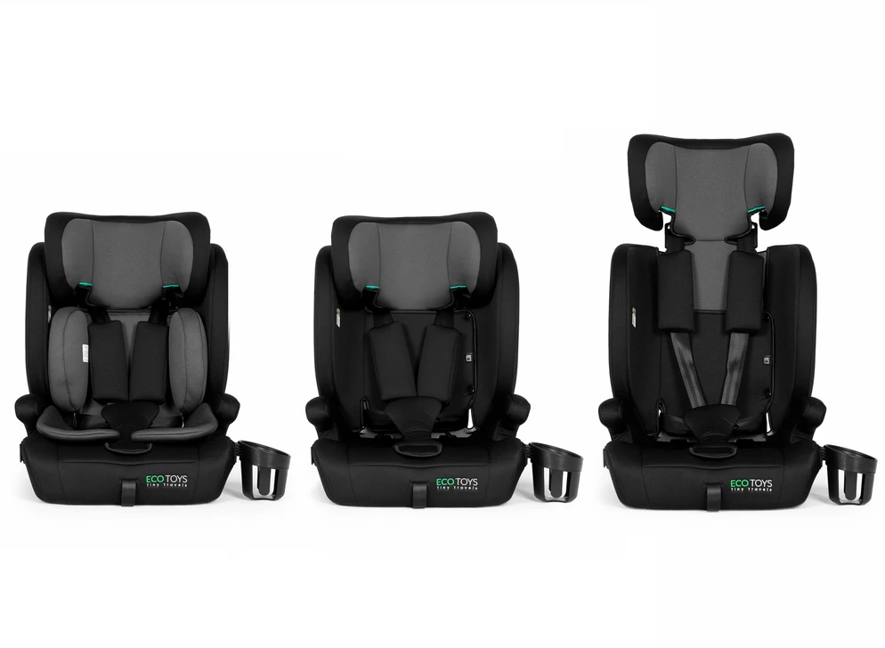 Automobilinė kėdutė vaikams 76–150 cm ūgio R129 su puodelio laikikliu ECOTOYS