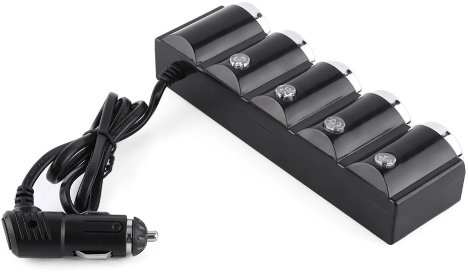 Automobilinis cigarečių degiklio skirstytuvas PNI Lighter 04 12V / 24V 4 išvestys, 2xUSB, LED indikatorius