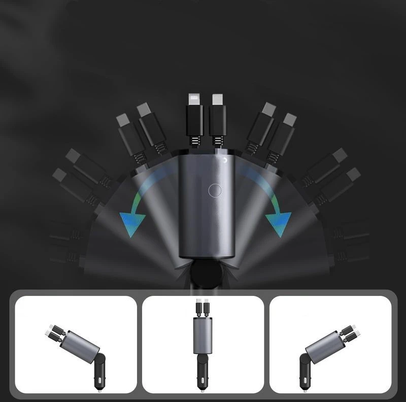 AUTOMOBILINIS ĮKROVIKLIS T-PHOX FLEXIT 4IN1 86W PILKAS
