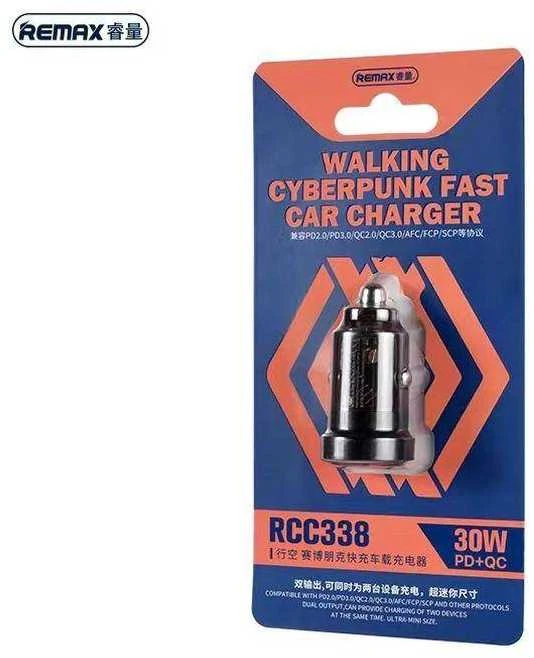 Automobilinis įkroviklis REMAX RCC338 30W PD+QC Cyberpunk, greitas