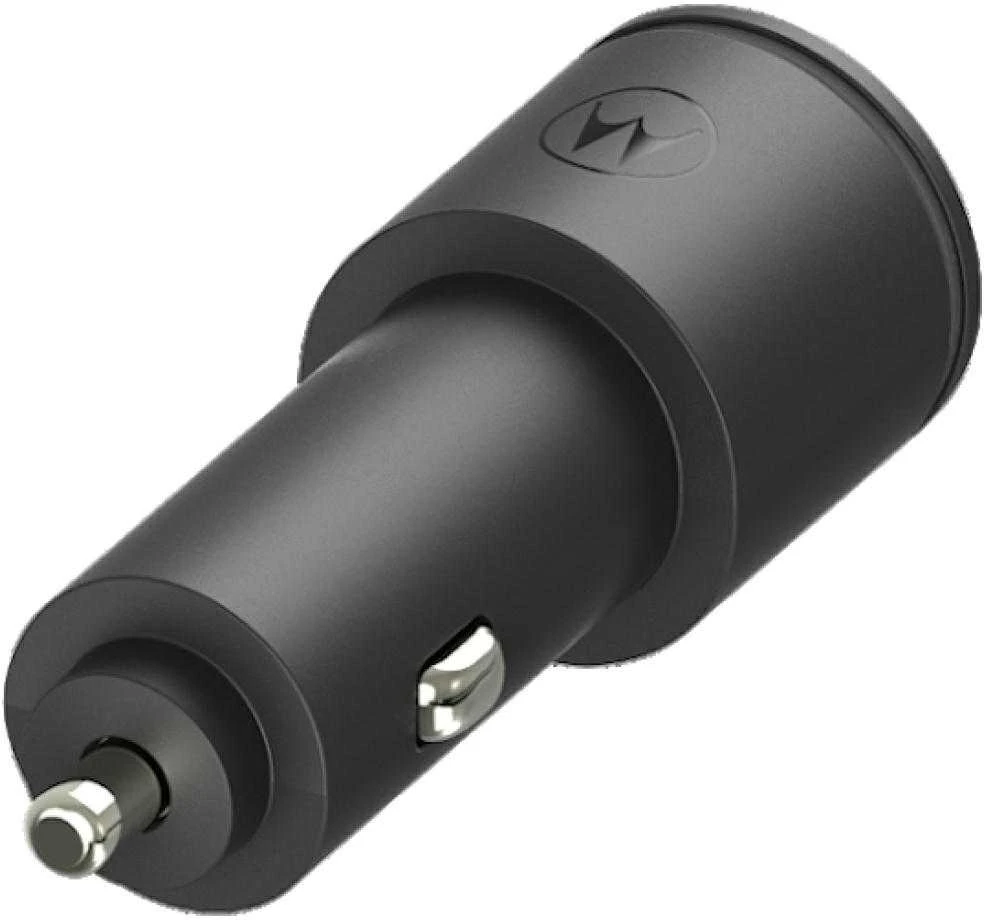 Automobilinis įkroviklis Motorola TurboPower 45W Dual USB-A/USB-C with cable USB-C 1m juodas