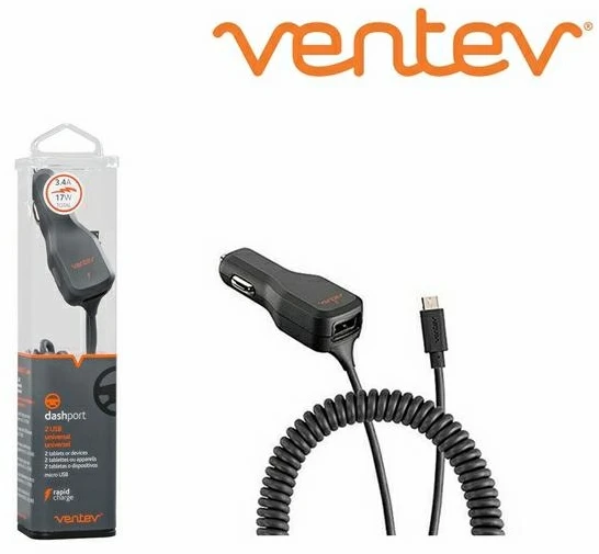 Automobilinis įkroviklis Ventev microUSB 3.4Ar2340c 29430