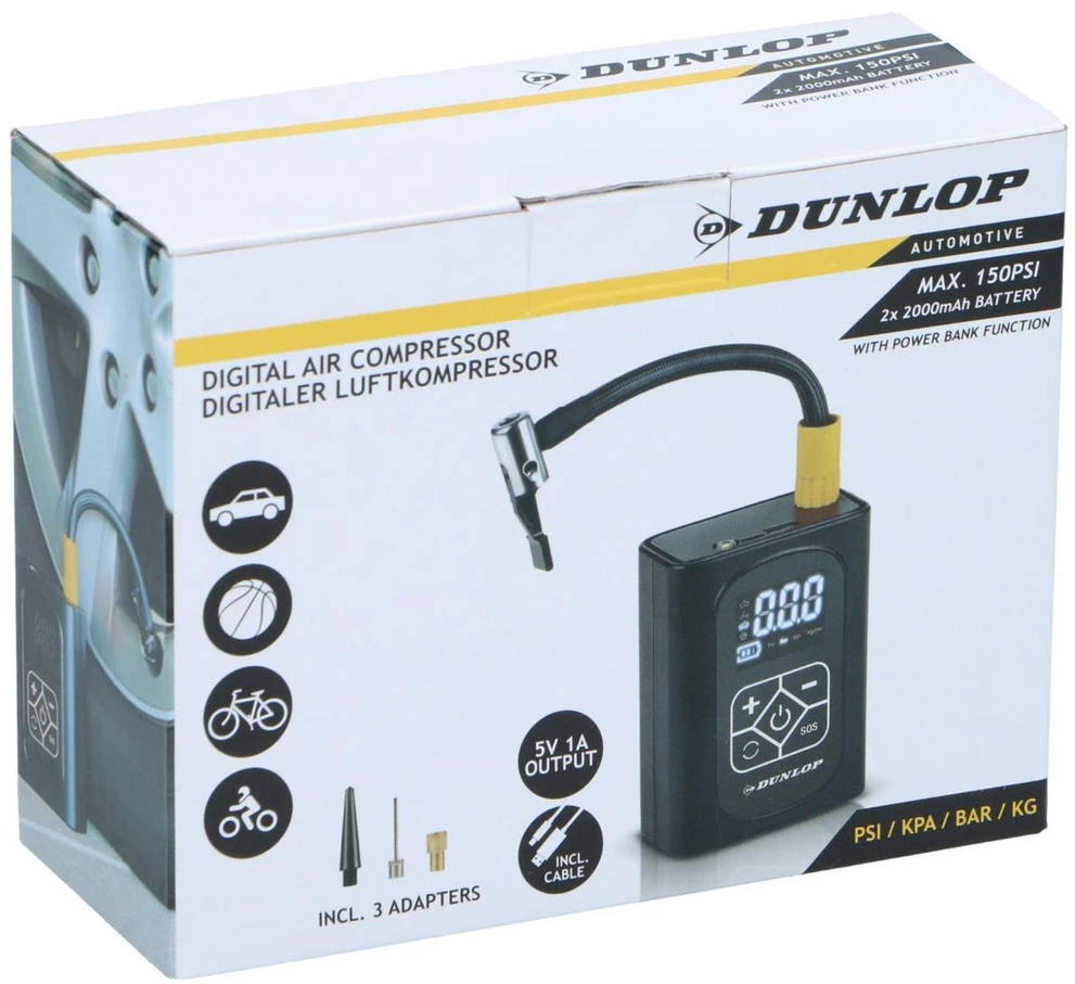 Dunlop automobilio kompresorius 150 PSI