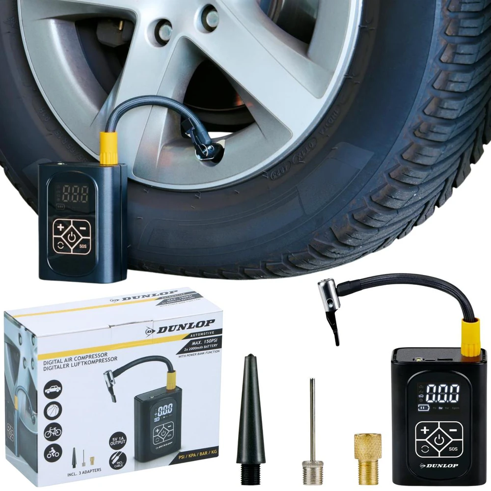 Dunlop automobilio kompresorius 150 PSI