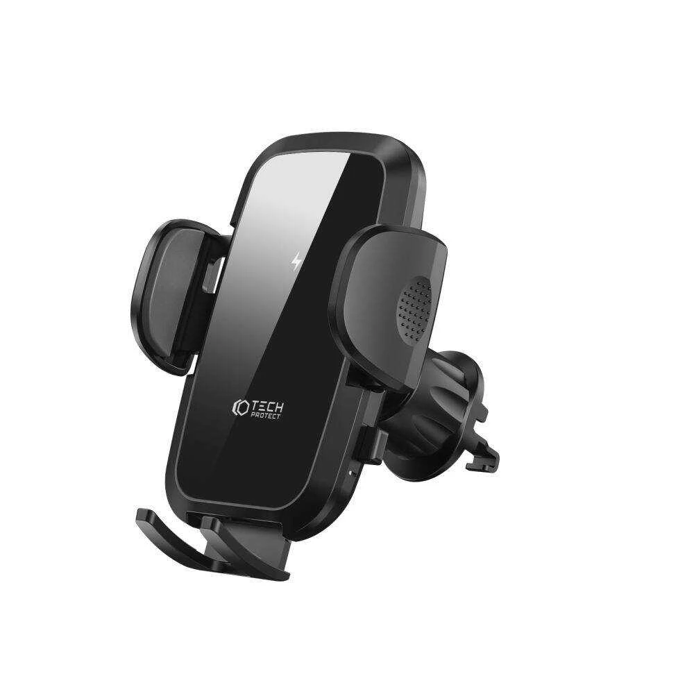 Automobilinis laikiklis 15W su belaidžiu įkrovikliu Dashboard / Air Vent Tech-Protect CM15W-V1 juodos spalvos