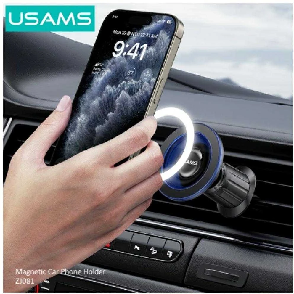 Automobilinis laikiklis USAMS ZJ081 magnetinis, skirtas oro išleidimo angai