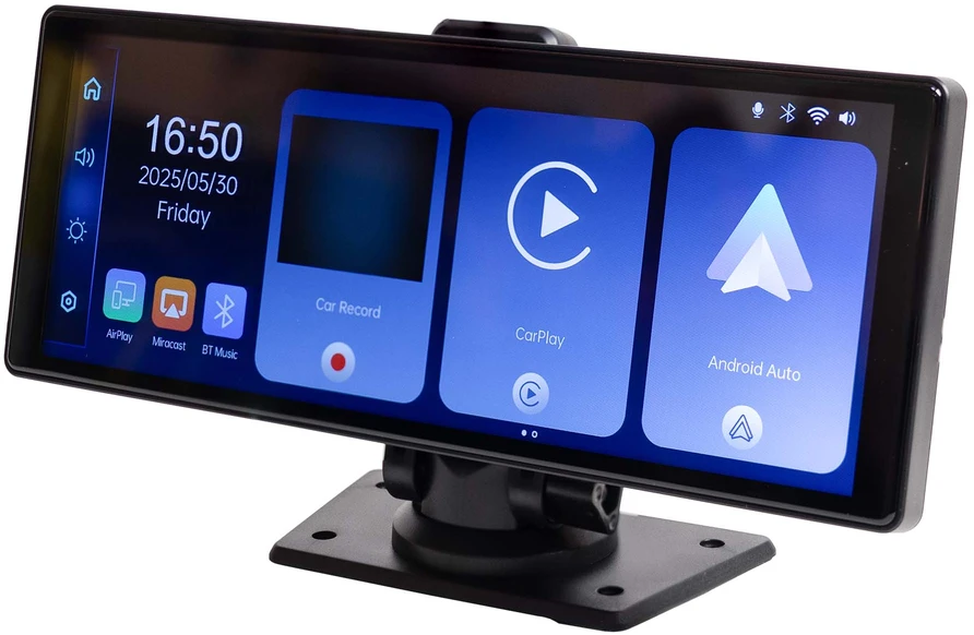 Automobilinis monitorius PNI L1026 10.26 colio, belaidis Carplay, navigacija, muzika, laisvų rankų įranga, „Bluetooth“, FM siųstuvas