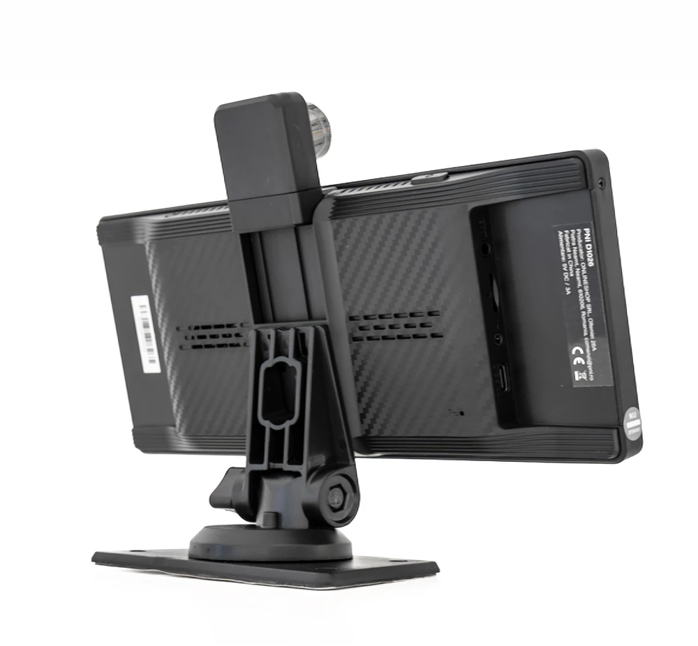 Automobilinis monitorius su DVR PNI D1026 10.26 colio DVR, belaidis Carplay, navigacija, muzika, laisvų rankų įranga, „Bluetooth“, FM siųstuvas