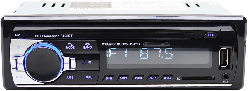 Automobilinis MP3 grotuvas PNI Clementine 8428BT 4x45W + koaksialiniai automobiliniai garsiakalbiai PNI HiFi500, 100W, 12,7 cm