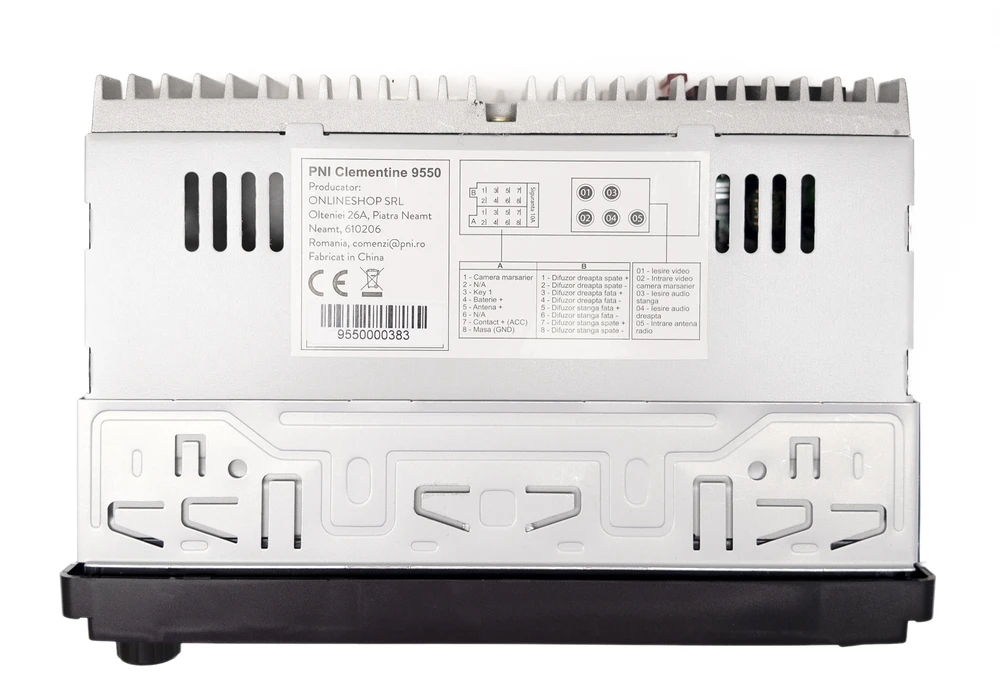 Automobilinis MP5 grotuvas PNI Clementine 9550 1DIN, 4 colių ekranas, 50Wx4, „Bluetooth“, FM radijas, „Carplay“, RDS funkcija