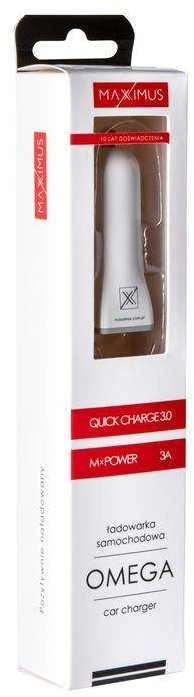 AUTOMOBILINIS ĮKROVIKLIS MAXXIMUS OMEGA 3A QUICK CHARGE 3.0