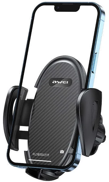 AWEI X38 car holder for air vent juodas