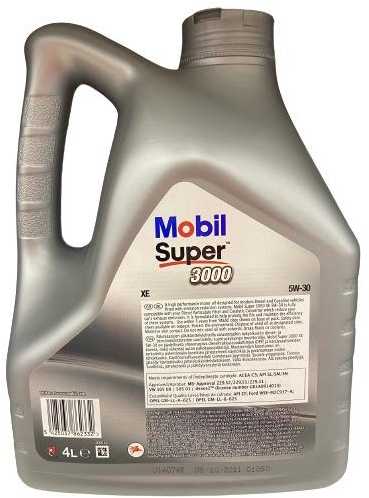 Alyva MOBIL SUPER 3000 XE 5W-30 4 L
