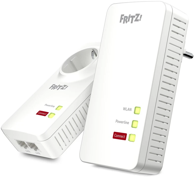 AVM FRITZ!Powerline 1260E WLAN Set 1200 Mbit/ai Ethernet LAN jungtis „Wi-Fi“ Balta