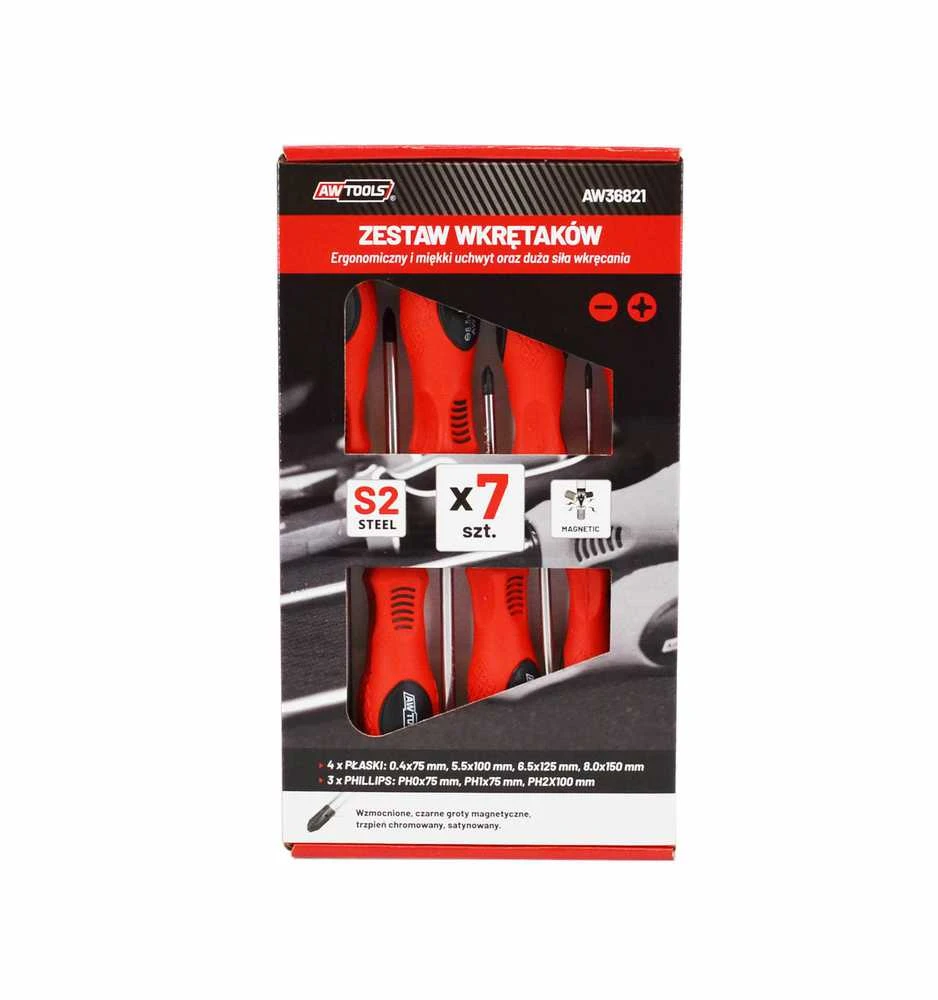 AW-Tools AWTOOLS ATSUKTUVŲ RINKINYS S2 / 7vnt.