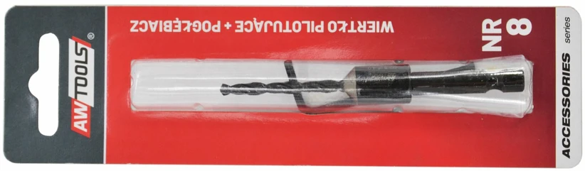 AW-Tools AWTOOLS CENTRINIS GRĄŽTAS + GILINTUVAS NR. 8