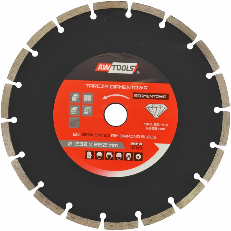 AW-Tools AWTOOLS DEIMANTINIS DISKAS 115×22,2 / SEGMENTINIS