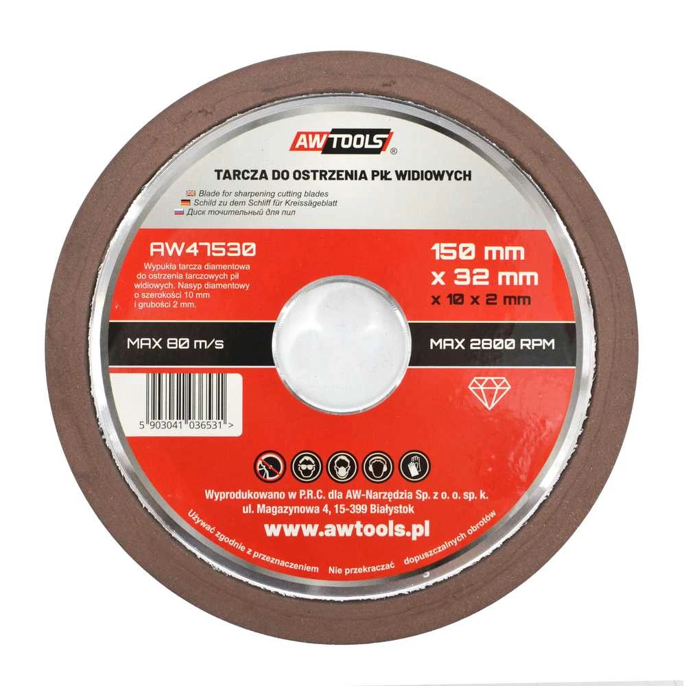 AW-Tools AWTOOLS DISKAS VIDIA PJŪKLŲ GALANDIMUI 125 mm