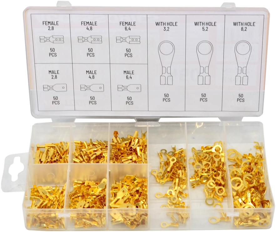 AW-Tools AWTOOLS ELEKTRINĖS NEIZOLIUOTOS JUNGTYS 450vnt. MIX