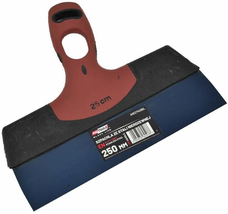 AW-Tools AWTOOLS GLAISTYKLĖ NERŪDIJANČIO PLIENO 200mm SU TPR RANKENA