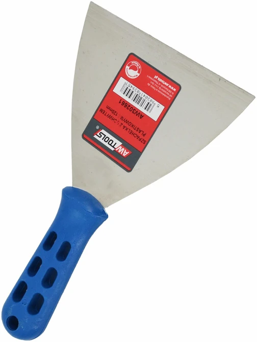 AW-Tools AWTOOLS nerūdijantis nerūdijantis glaistas 100 mm plastikinė rankena