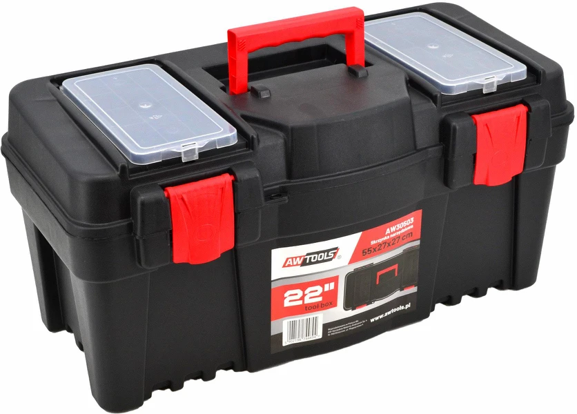 AW-Tools AWTOOLS ĮRANKIŲ DĖŽĖ 22" SU ORGANIZATORIU 55x27x27cm