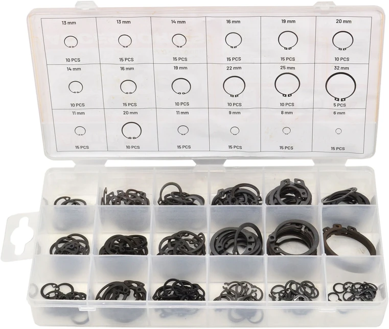 AW-Tools AWTOOLS IŠORINIAI/VIDINIAI „SEGER“ ŽIEDAI 225vnt. MIX