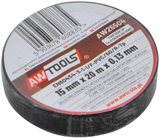 AW-Tools AWTOOLS IZOLIACINĖ JUOSTA 50mm x 33m JUODA