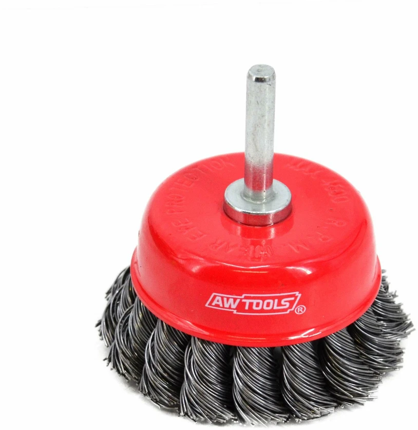 AW-Tools AWTOOLS KOTINIS DISKINIS ŠEPETYS 65mm SUSUKTA VIELA