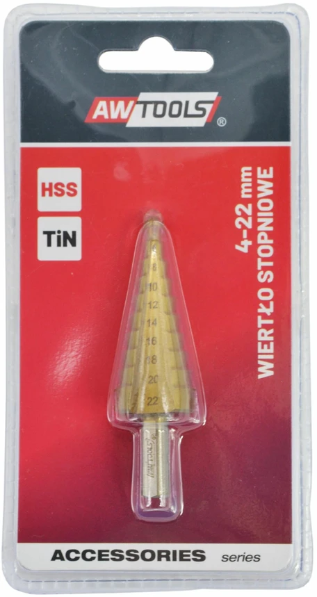 AW-Tools AWTOOLS LAIPTINIS GRĄŽTAS HSS-TIN / 4-22mm