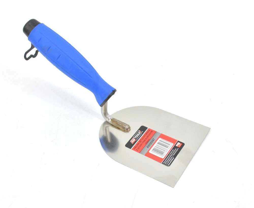 AW-Tools AWTOOLS nerūdijančio plieno nerūdijančio plieno ašmenys STUCK TROOWER 80 mm guminė rankena