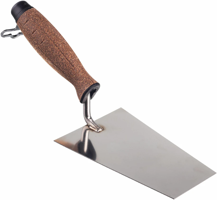 AW-Tools AWTOOLS MŪRININKO MENTELĖ TRAPECINĖ NERŪD.PL. 150mm KAMIENINĖ RANKENA 1202K