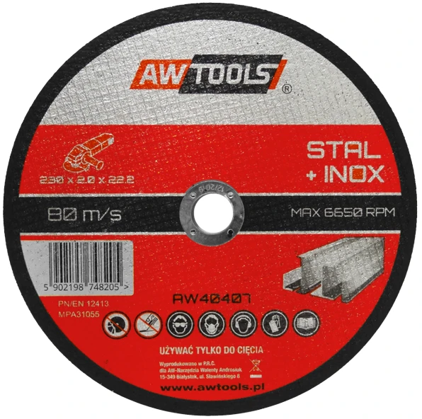 AW-Tools AWTOOLS PJOVIMO DISKAS METALUI 115*1,0mm