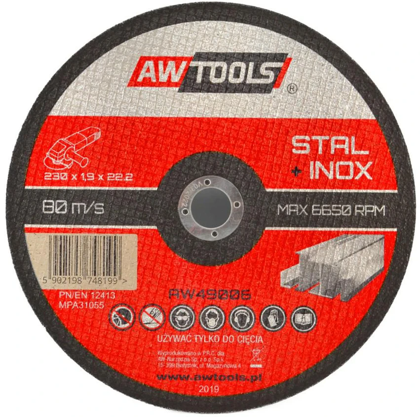 AW-Tools AWTOOLS skydas METALUI 125*1,2mm / 22,2