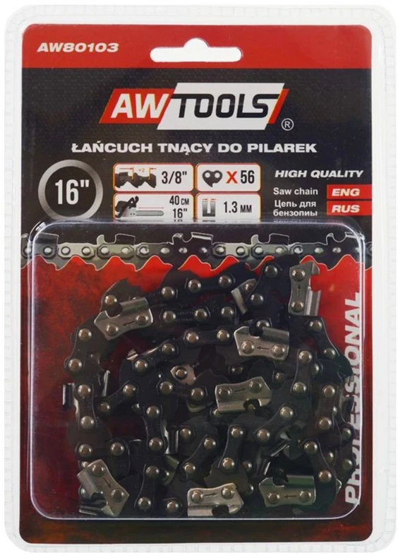 AW-Tools AWTOOLS ŁAŃCUCH TNĄCY 25cm/40/3/8"/1,3 do CS250 / Juodas LINE