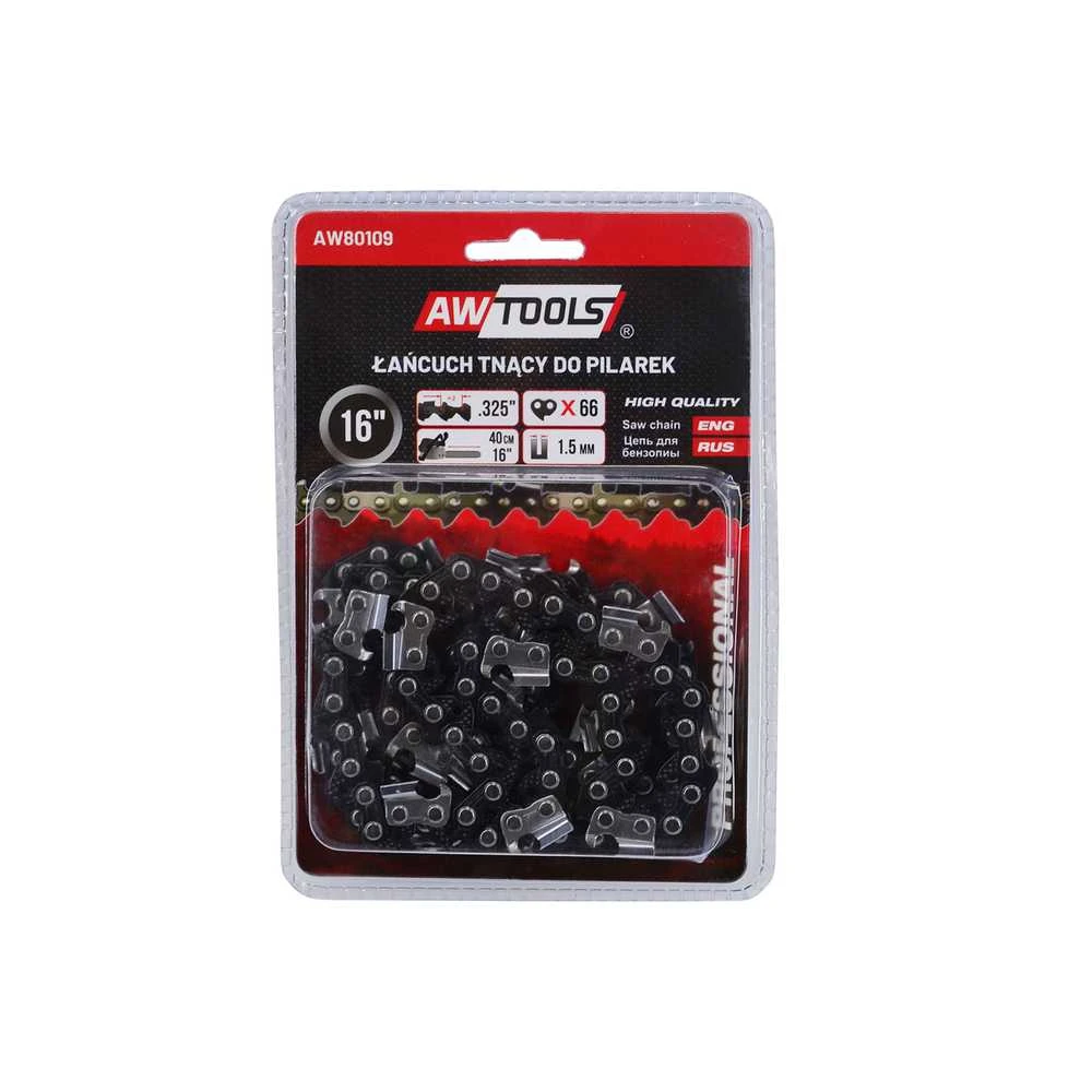 AW-Tools AWTOOLS pjūklo grandinė 45cm/72/325"/1.5 / Juodas linija