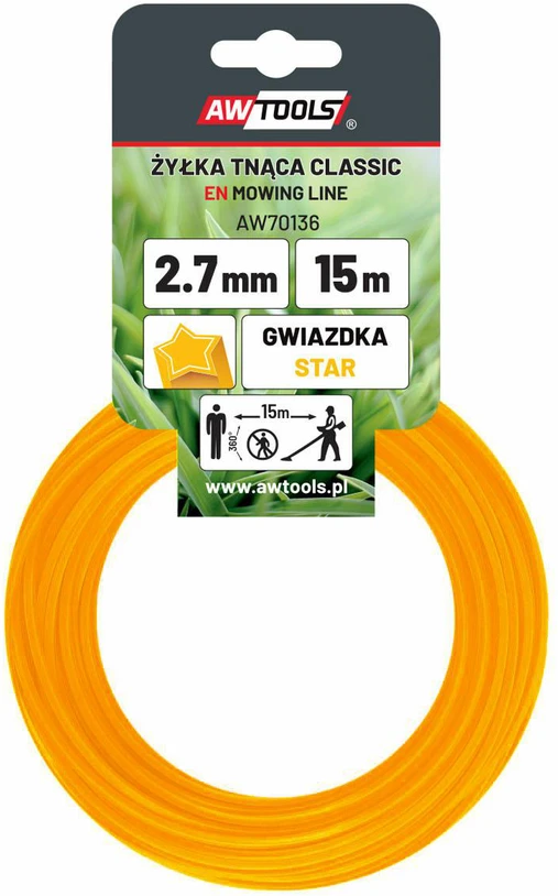 AW-Tools AWTOOLS CLASSIC PJOVIMO LINIJA 2,4x15m / STAR