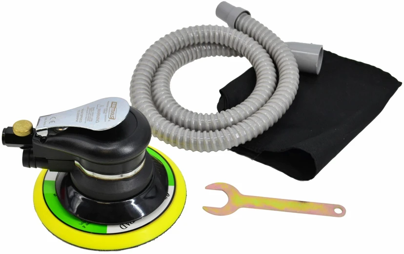 AW-Tools AWTOOLS pneumatinis ekscentrinis šlifuoklis 150mm + žarna
