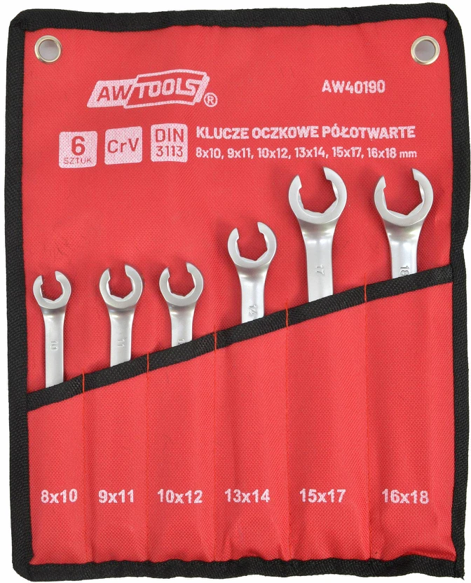 AW-Tools AWTOOLS atvirųjų raktų rinkinys 6 vnt.