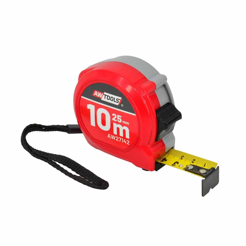 AW-Tools AWTOOLS RULETĖ COMPACT 10m x 25mm ABS 2-STOP