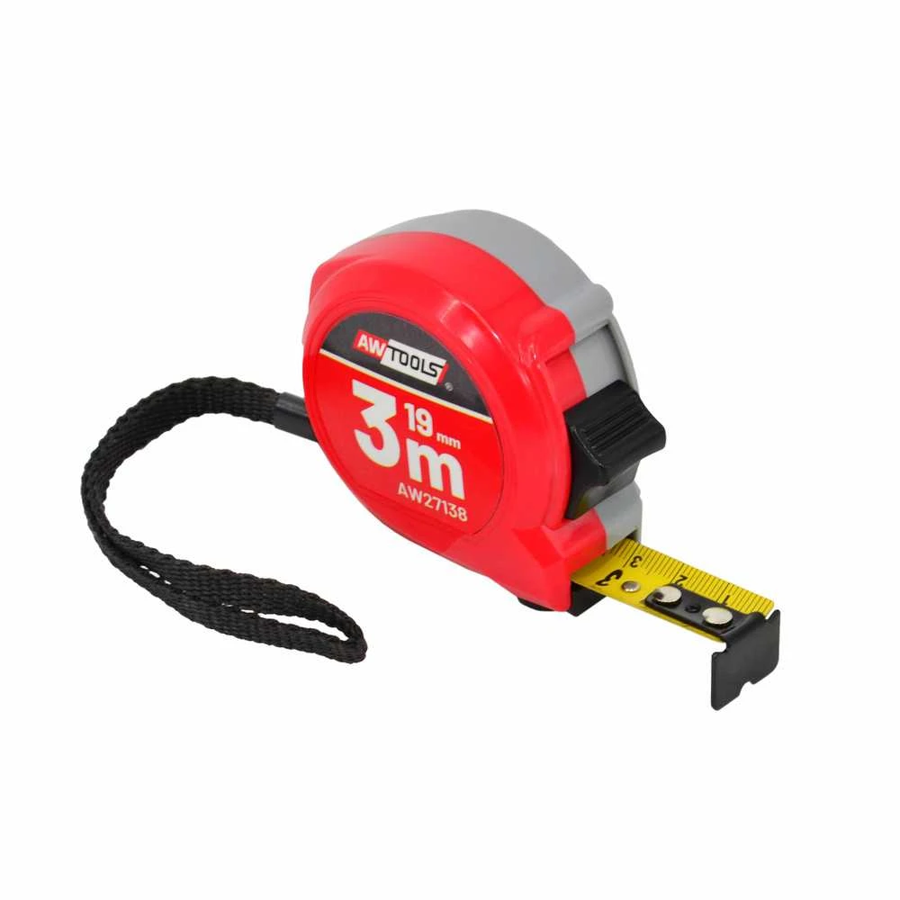 AW-Tools AWTOOLS RULETĖ COMPACT 3m x 19mm ABS 2-STOP