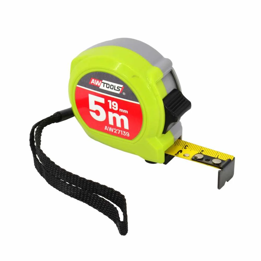 AW-Tools AWTOOLS RULETĖ COMPACT 5m x 19mm ABS 2-STOP