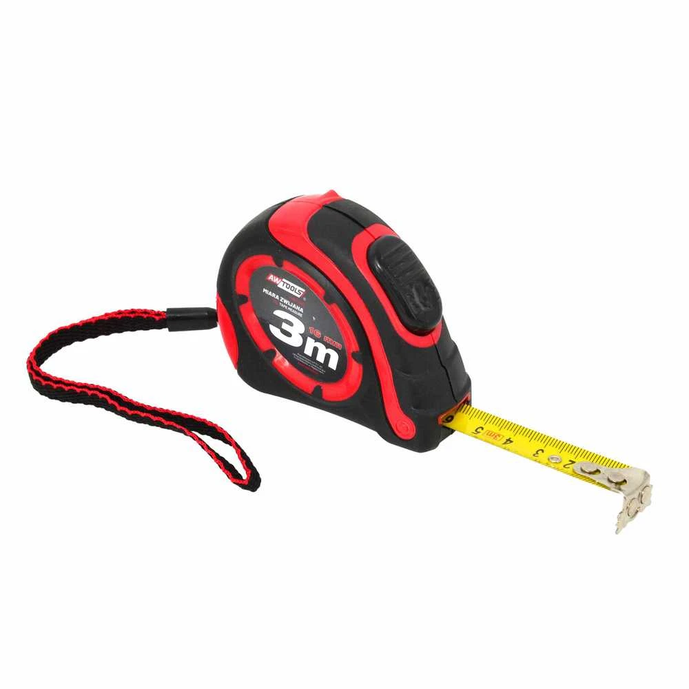 AW-Tools AWTOOLS RULETĖ SU MAGNETU 3m x 16mm ABS TPR 1-AUTO STOP