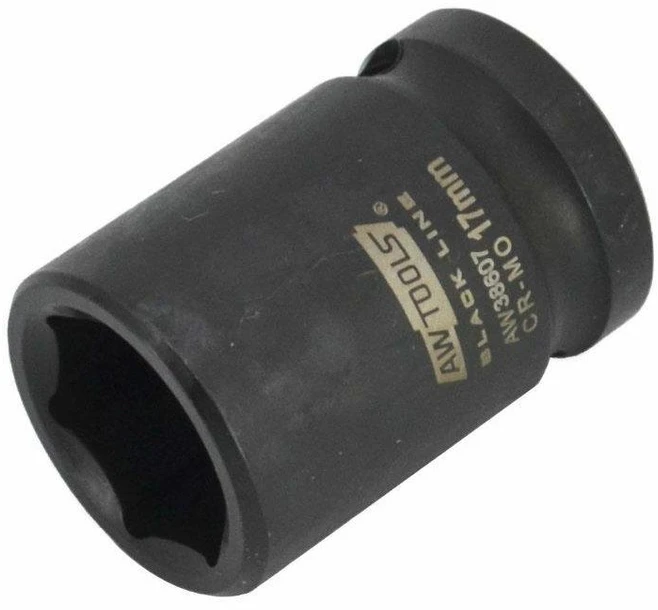 AW-Tools AWTOOLS SMŪGINĖ GALVUTĖ 6K 1/2″ TRUMPA 13 mm Juodas LINE