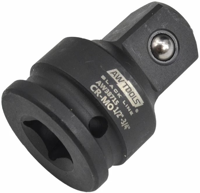 AW-Tools AWTOOLS SMŪGINIS ADAPTERIS 1/2″ į 3/4″ Juodas LINE