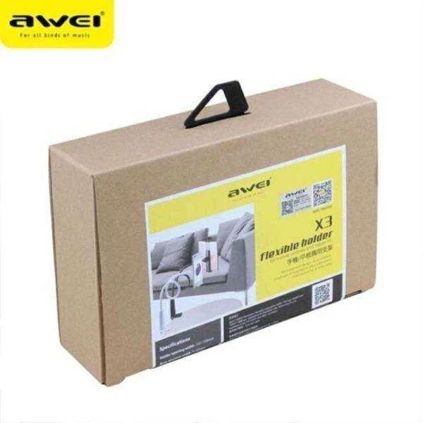 AWEI desk mount X3 4″-10.5″ baltas long arm